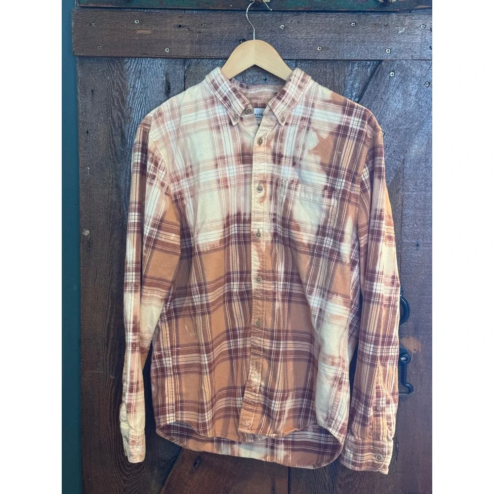 Flannel Skunk Patchwork Shirt Large Cottage core/Festival Style‎